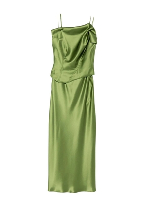 Acler Styal draped midi dress - Green