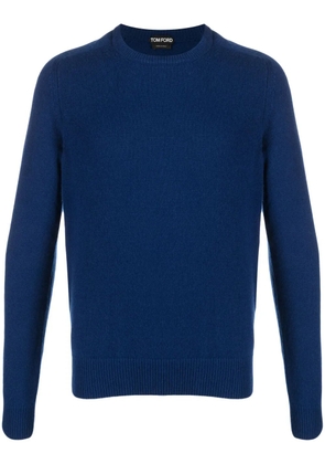 TOM FORD roll-neck cashmere jumper - Blue