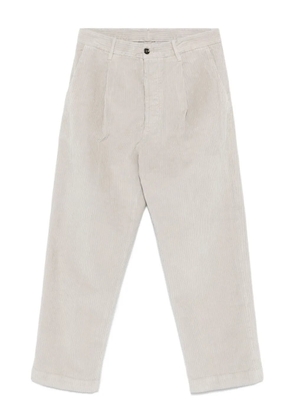 Nine In The Morning logo-label corduroy trousers - Neutrals