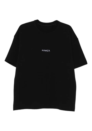 HAMZA logo-detail T-shirt - Black
