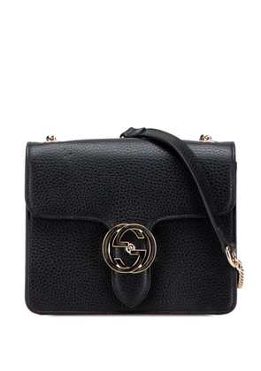 Gucci Pre-Owned 2000-2015 Small Dollar Calfskin Interlocking G crossbody bag - Black