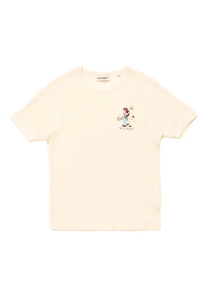 CARNE BOLLENTE embroidered Paris Nights delights T-shirt - Neutrals