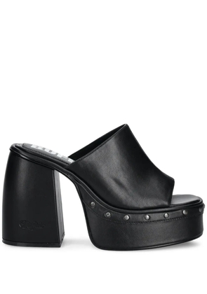 Buffalo 120mm Heart sandals - Black