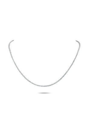 LB Exclusive 18K white gold diamond tennis necklace - Silver