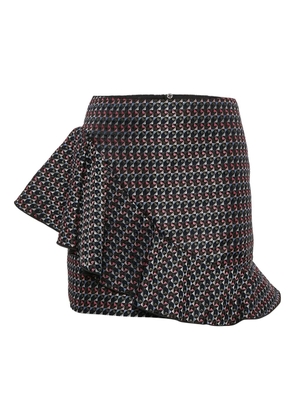 Emporio Armani Pre-Owned 2024 geometric ruffle mini skirt - Black