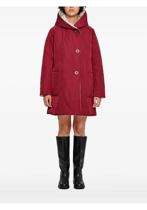 OOF WEAR hooded button-fastening jacket - Red