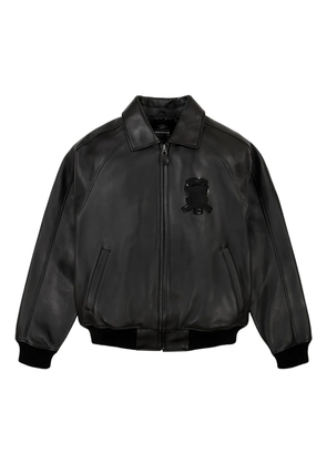 Avirex appliqué zip jacket - Black