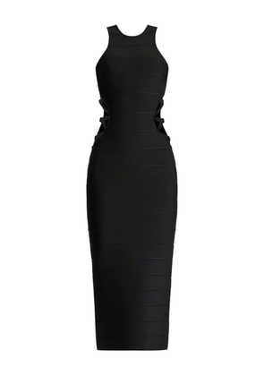 Hervé Léger bandage cut-out midi dress - Black