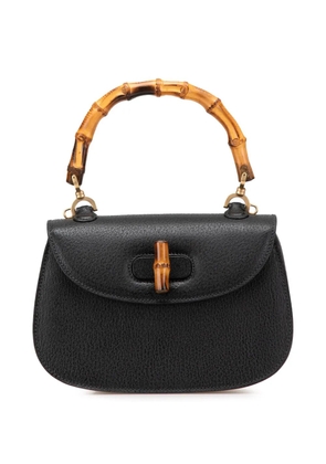 Gucci Pre-Owned 2000-2015 Calfskin Bamboo Night satchel - Black