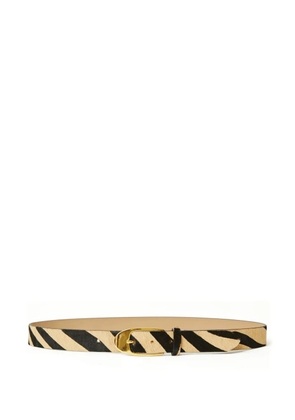 B-Low The Belt Joshua zebra-print calf-hair belt - Neutrals