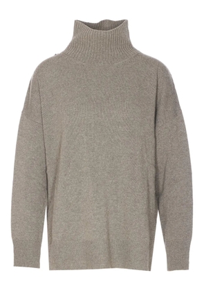 Roberto Collina turtleneck long-sleeve sweater - Grey