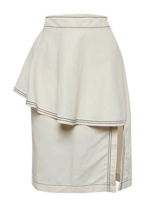Stella McCartney Pre-Owned asymmetrical ruffle skirt - White