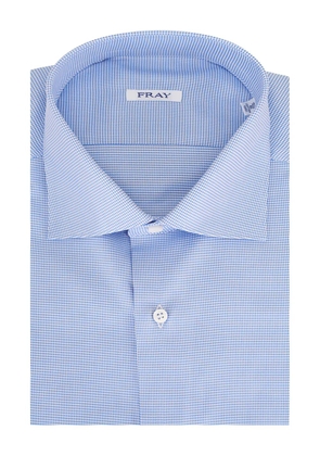 Fray buttoned cotton shirt - Blue