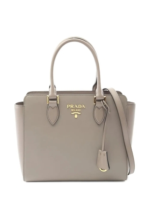 Prada Pre-Owned leather tote bag - Grey