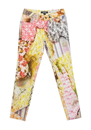 Just Cavalli Vintage floral-patchwork trousers - Yellow
