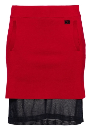 Wales Bonner Verse mini skirt - Red