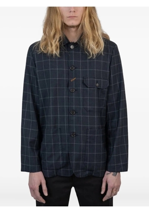 Universal Works checked pocket jacket - Blue