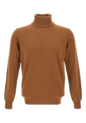 Kangra turtleneck ribbed knitwear - Brown
