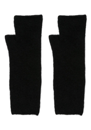 Isabel Benenato fingerless gloves - Black