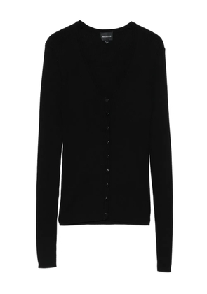 HERSKIND ribbed-knit cardigan - Black