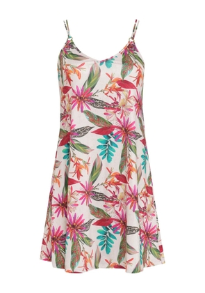 Lygia & Nanny Sardenha floral-print mini dress - White