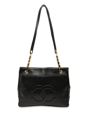 CHANEL Pre-Owned 1991-1994 CC Caviar Chain tote bag - Black