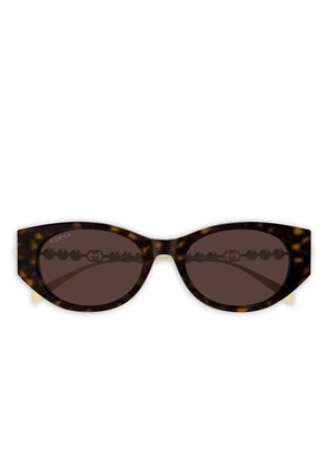 Gucci Eyewear GG1970SA pearl cat-eye sunglasses - Brown