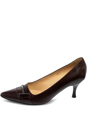 Tod's Vintage 70mm Pre-owned logo-detail pumps - Brown
