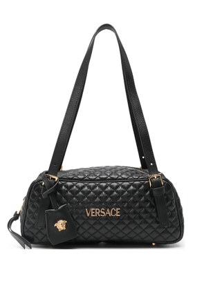 Versace small quilted shoulder bag - Black
