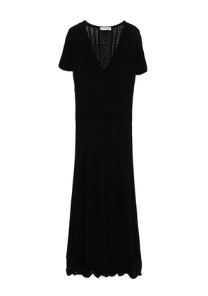 Bruno Manetti knitted maxi dress - Black