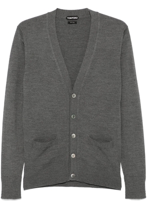 TOM FORD fine-knit cardigan - Grey
