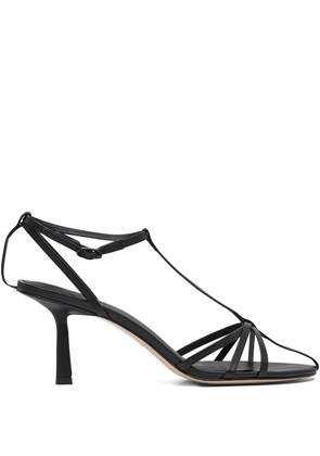 Studio Amelia 70mm Aviary leather sandals - Black