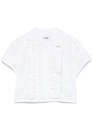 MSGM ruffled shirt - White
