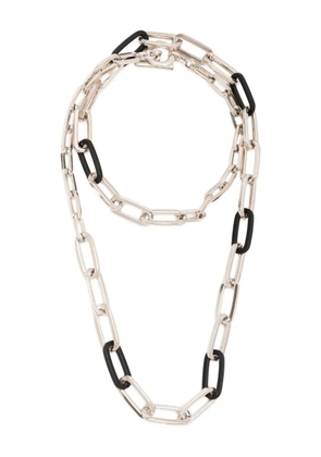 BLAKLACE toggle lock necklace - Silver