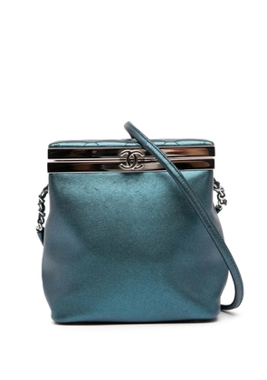 CHANEL Pre-Owned 2016-2017 CC Metallic Calfskin vanity bag - Blue