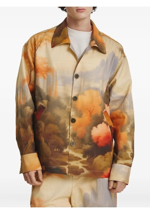 IRINA VOINEA Valley Of Life overshirt - Orange
