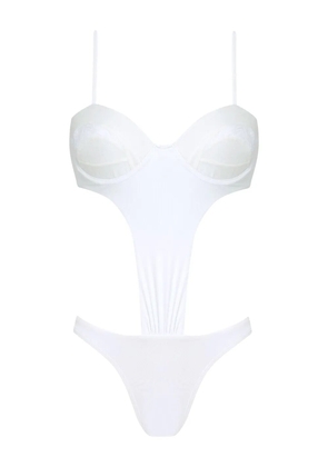 Amir Slama cut-out swimsuit - White