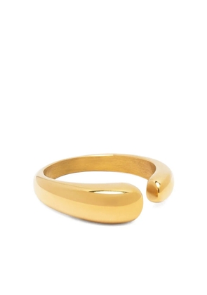 Nialaya Jewelry curved-ends ring - Gold