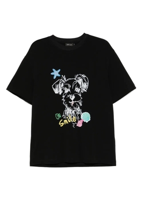 tout a coup graphic-print T-shirt - Black