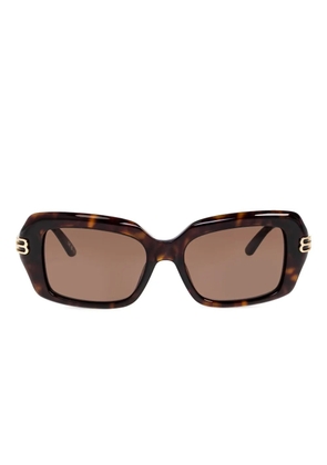 Balenciaga Eyewear Dinasty rectangle-frame sunglasses - Brown