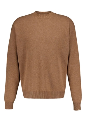 Balenciaga round-neck ribbed jumper - Brown