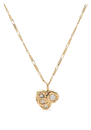 NADIA SHELBAYA 18kt yellow gold Crooked Heart diamond necklace