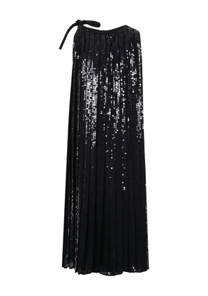 Prada sequin-embellished pleated dress - Black