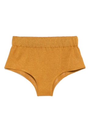 Federica Tosi lurex shorts - Yellow