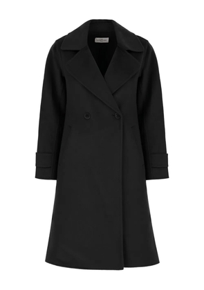 THE DYNAMIS STUDIO double-breasted wool coat - Black