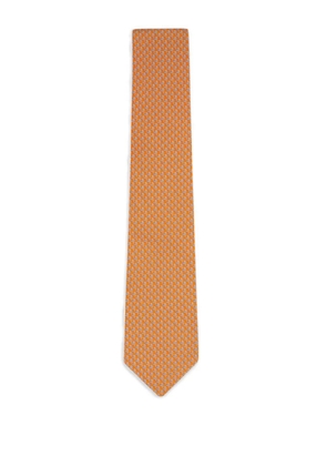 Ferragamo snail print ties - Orange