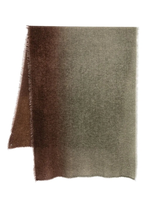 Faliero Sarti fringed-hem scarf - Brown