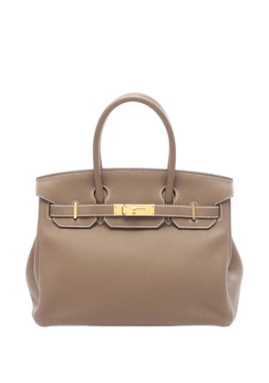 Hermès Pre-Owned 2022 Togo Birkin Retourne 30 handbag - Grey