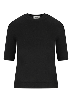 ALPHA STUDIO cashmere short-sleeve sweater - Black