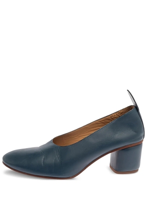 JOSEPH 60mm block-heel leather pumps - Blue